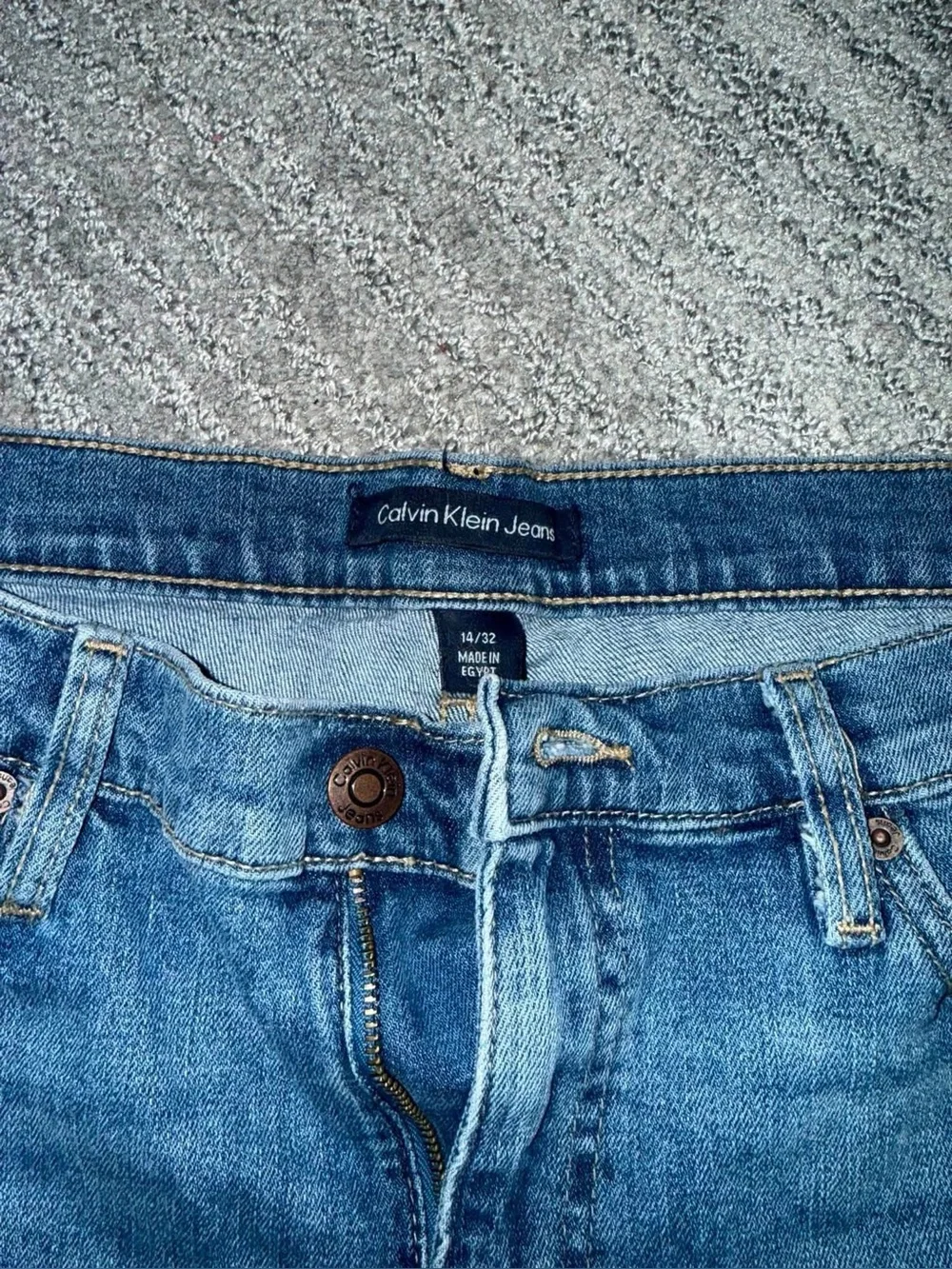 Calvin Klein Medium Blue Denim Shorts